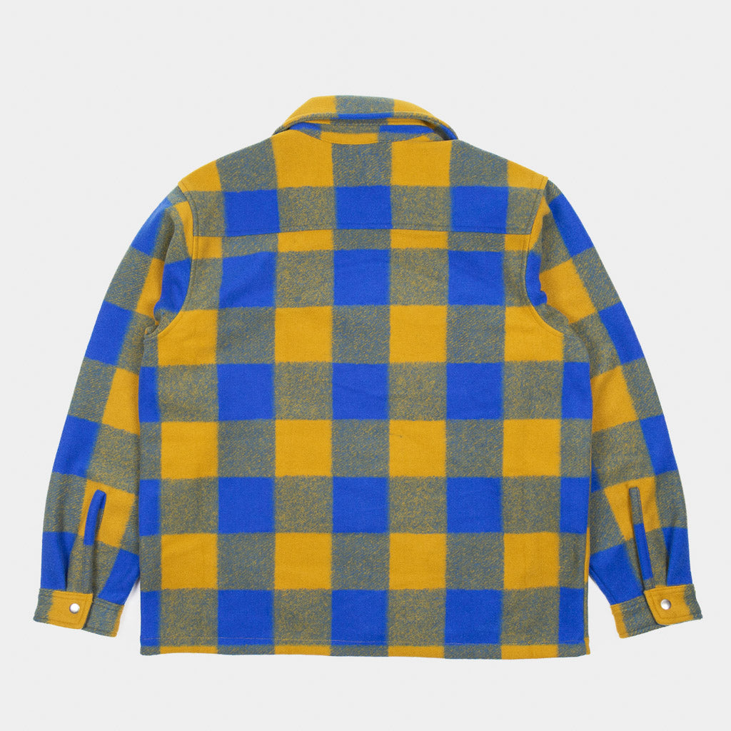 Nike SB - Essential Flannel Shirt Jacket - Hyper Royal / Peat Moss