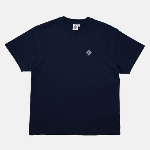 The National Skateboard Co. - EMBROIDERED LOGO T-SHIRT - NAVY BLUE