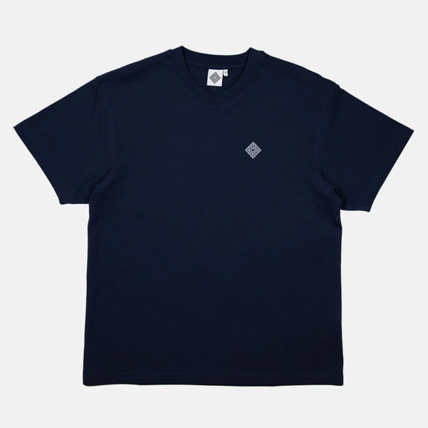 The National Skateboard Co. - EMBROIDERED LOGO T-SHIRT - NAVY BLUE
