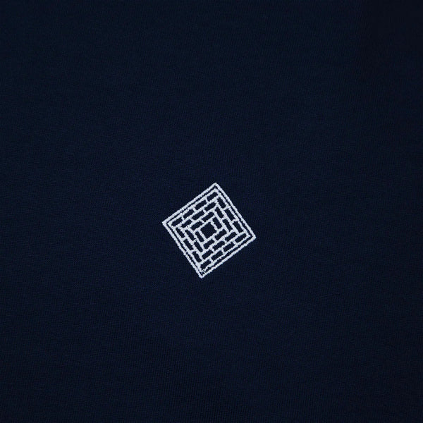 The National Skateboard Co. - EMBROIDERED LOGO T-SHIRT - NAVY BLUE