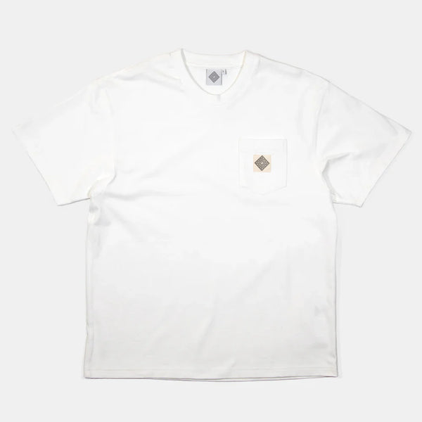 The National Skateboard Co. - LOGO POCKET T-SHIRT - OFF WHITE