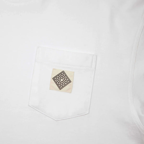 The National Skateboard Co. - LOGO POCKET T-SHIRT - OFF WHITE