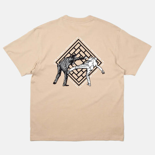 The National Skateboard Co. - OFFICE POLITICS LOGO T-SHIRT - SAND