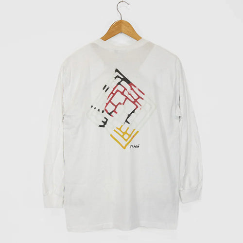 The National Skateboard Co. - MAXI MOUSE LONG SLEEVE T-SHIRT - WHITE
