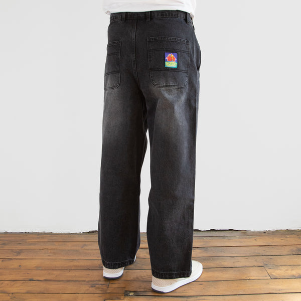 Butter Goods - Denim Work Pants - Distressed Black