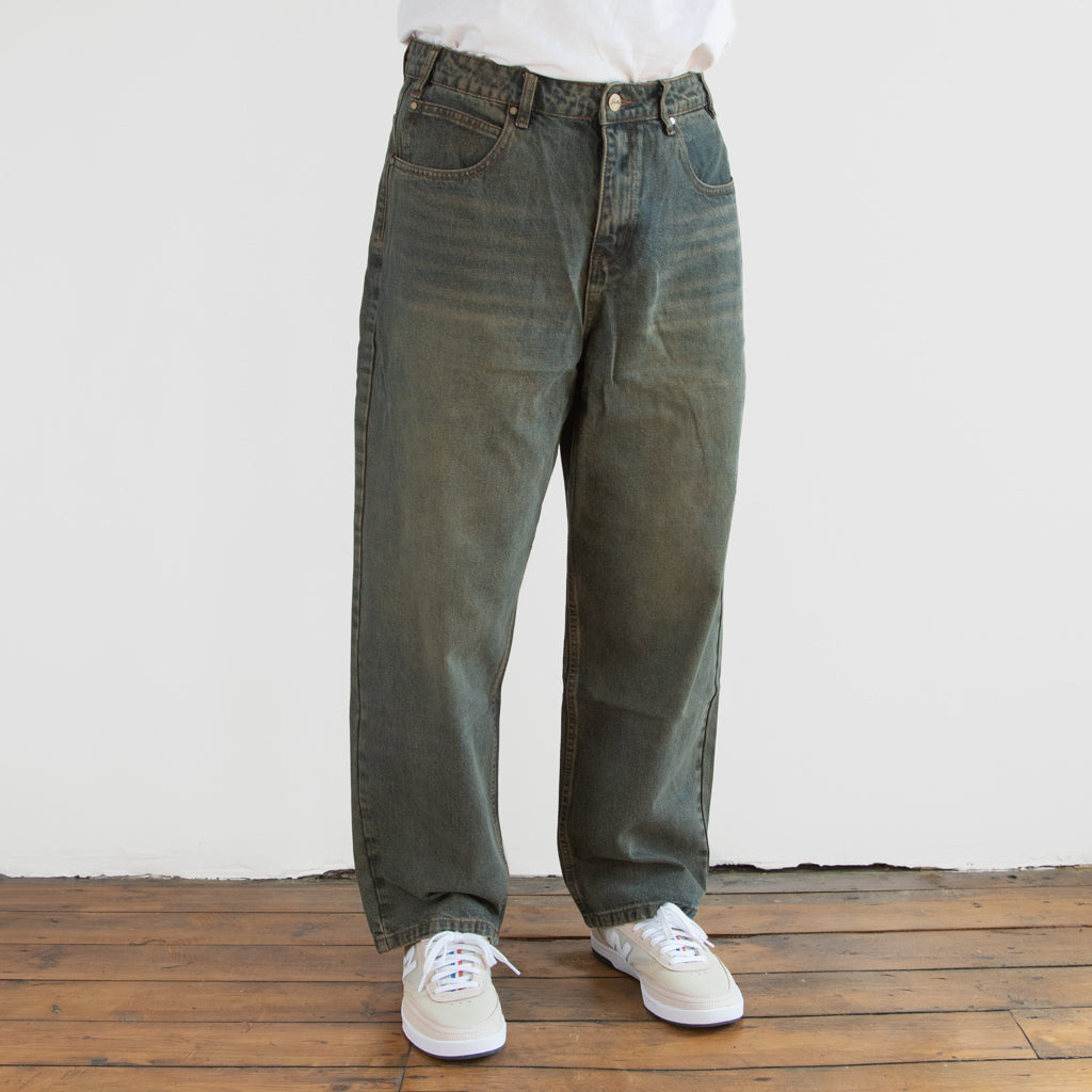 Butter Goods - Warped Denim Jeans - Dirty Wash Indigo