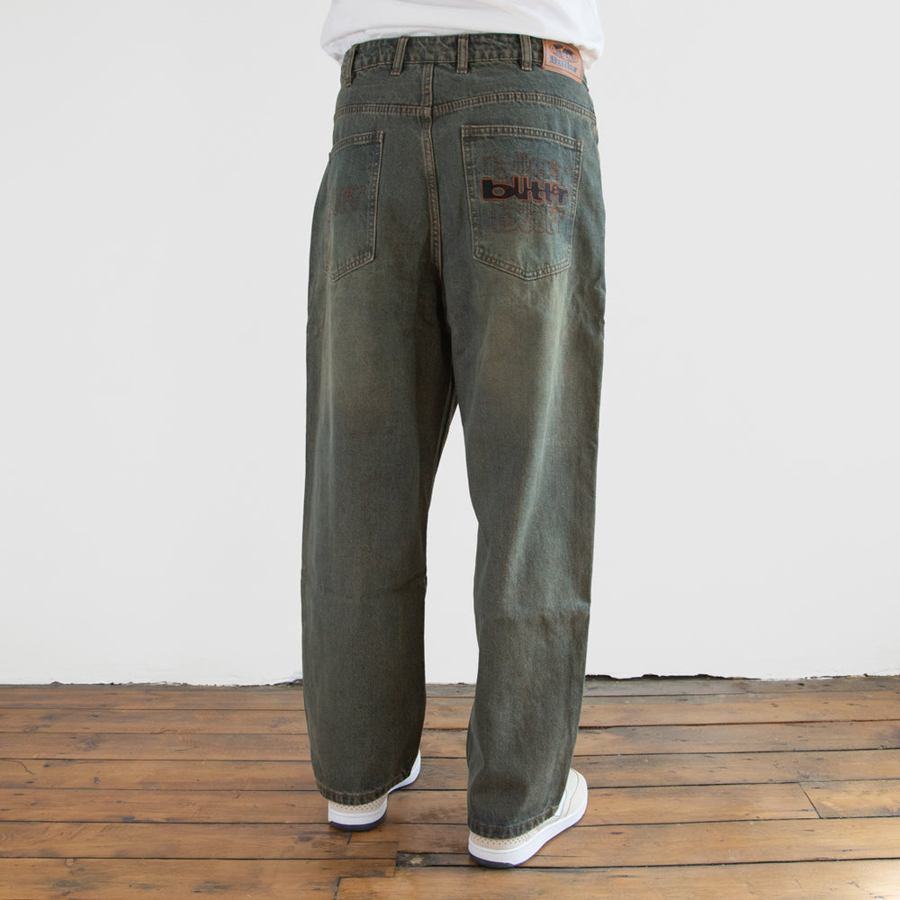 Butter Goods - Warped Denim Jeans - Dirty Wash Indigo