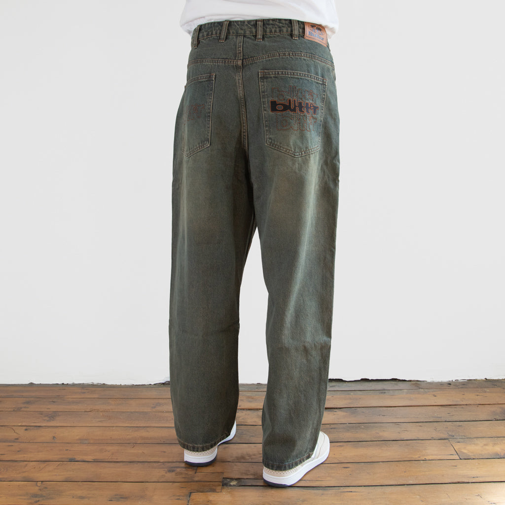 Butter Goods - Warped Denim Jeans - Dirty Wash Indigo
