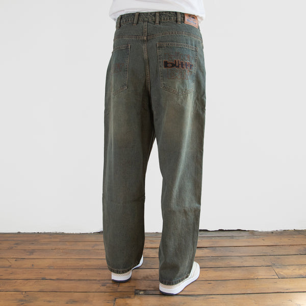 Butter Goods - Warped Denim Jeans - Dirty Wash Indigo