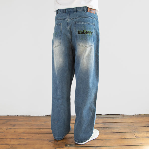 Butter Goods - Warped Denim Jeans - Washed Mid Blue