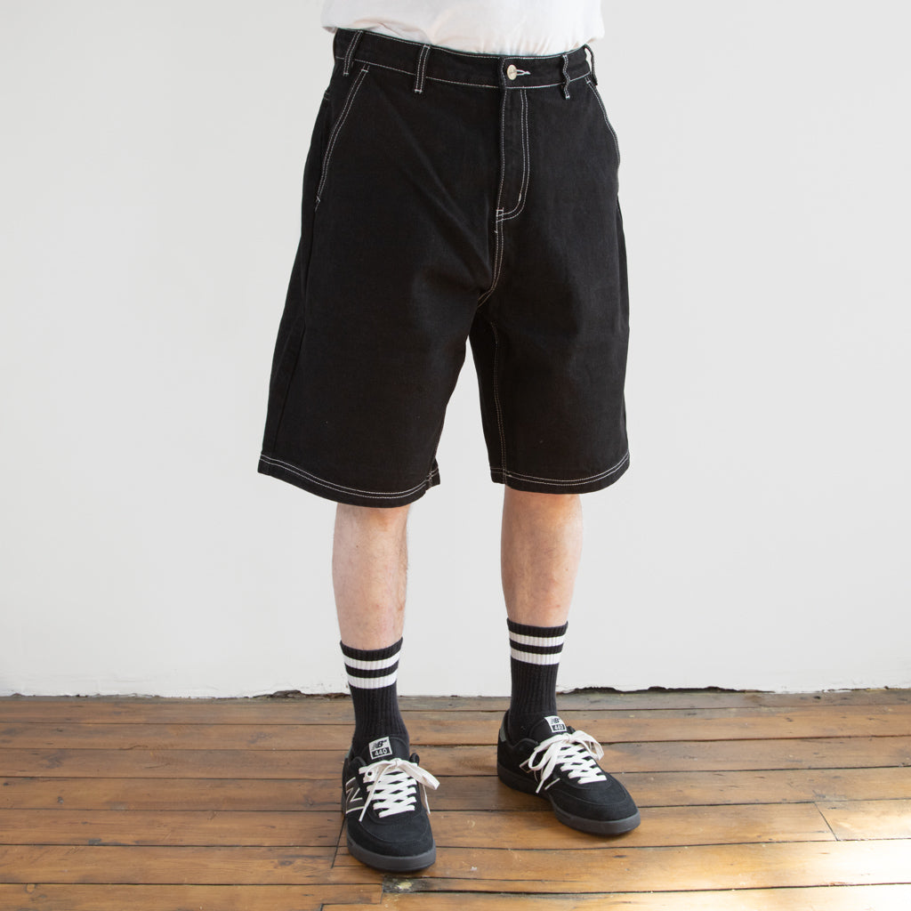Butter Goods - Scribble Denim Shorts - Washed Black