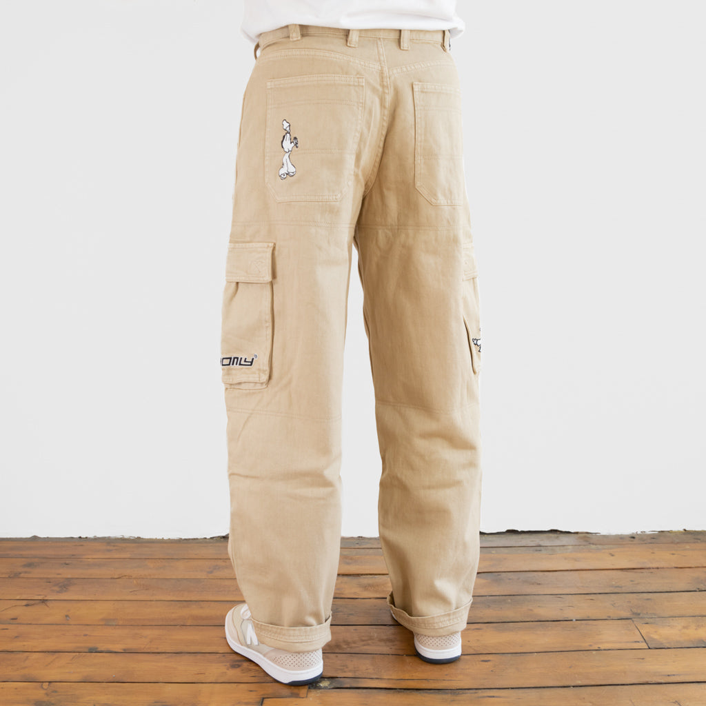 Cash Only - Aleka Denim Cargo Jeans - Khaki