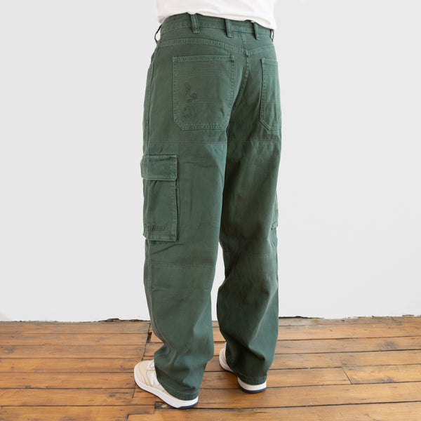 Cash Only - Aleka Denim Cargo Pants - Green