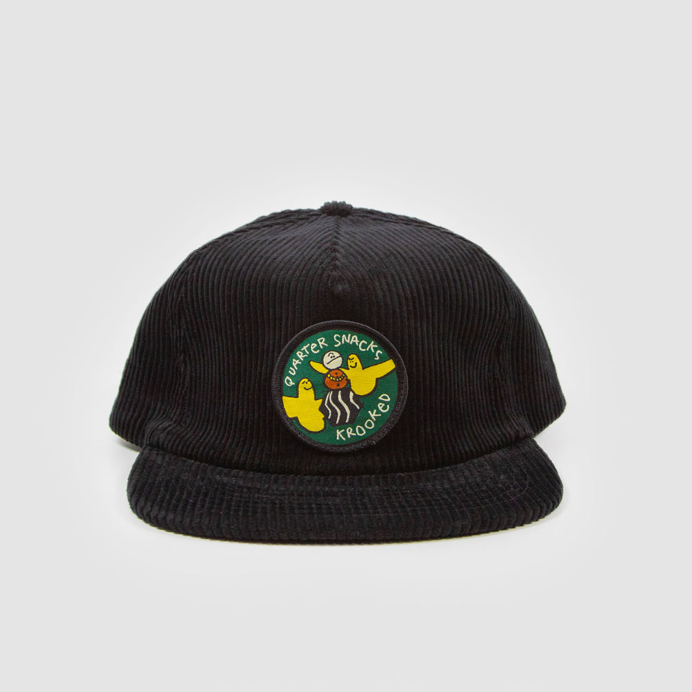 Krooked - Quartersnacks SnackBirds Cord Cap - Black