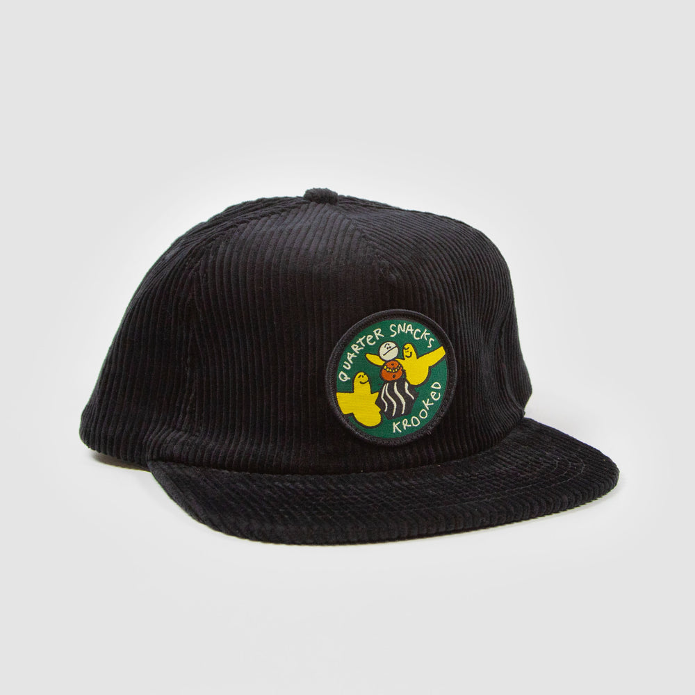 Krooked - Quartersnacks SnackBirds Cord Cap - Black