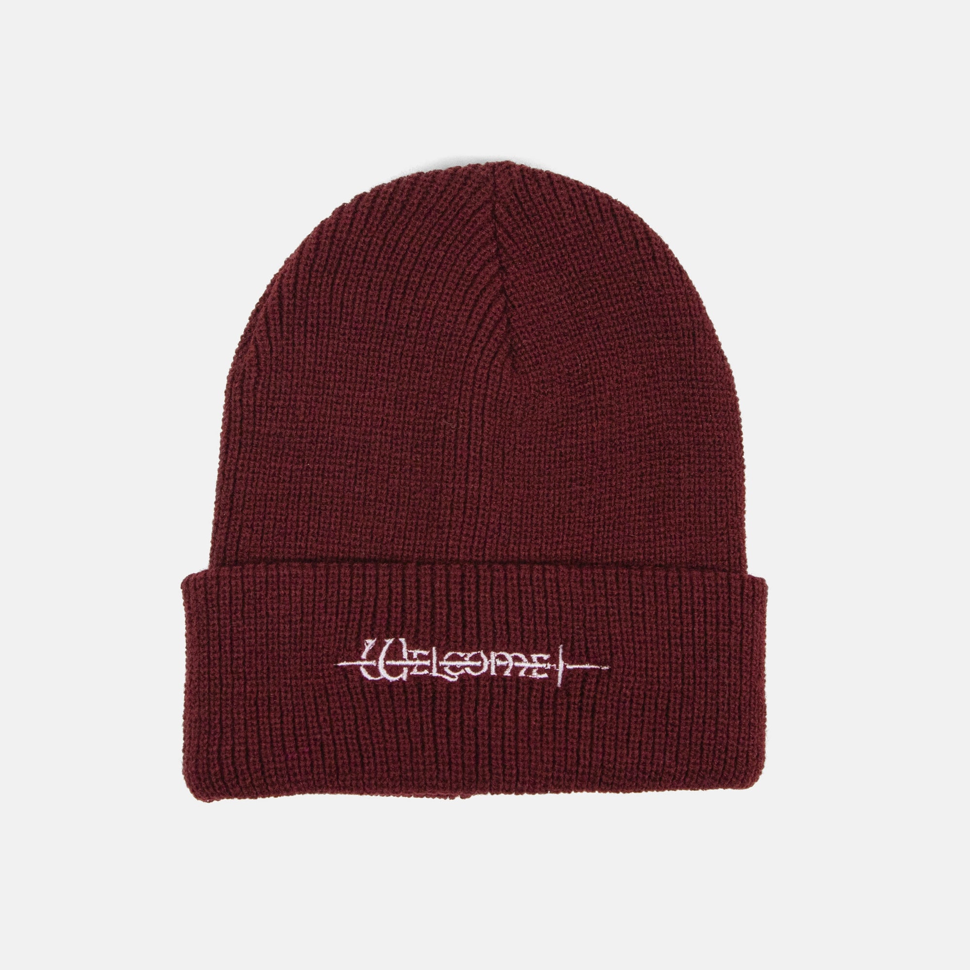 Welcome Skate Store - Sword Beanie - Burgundy