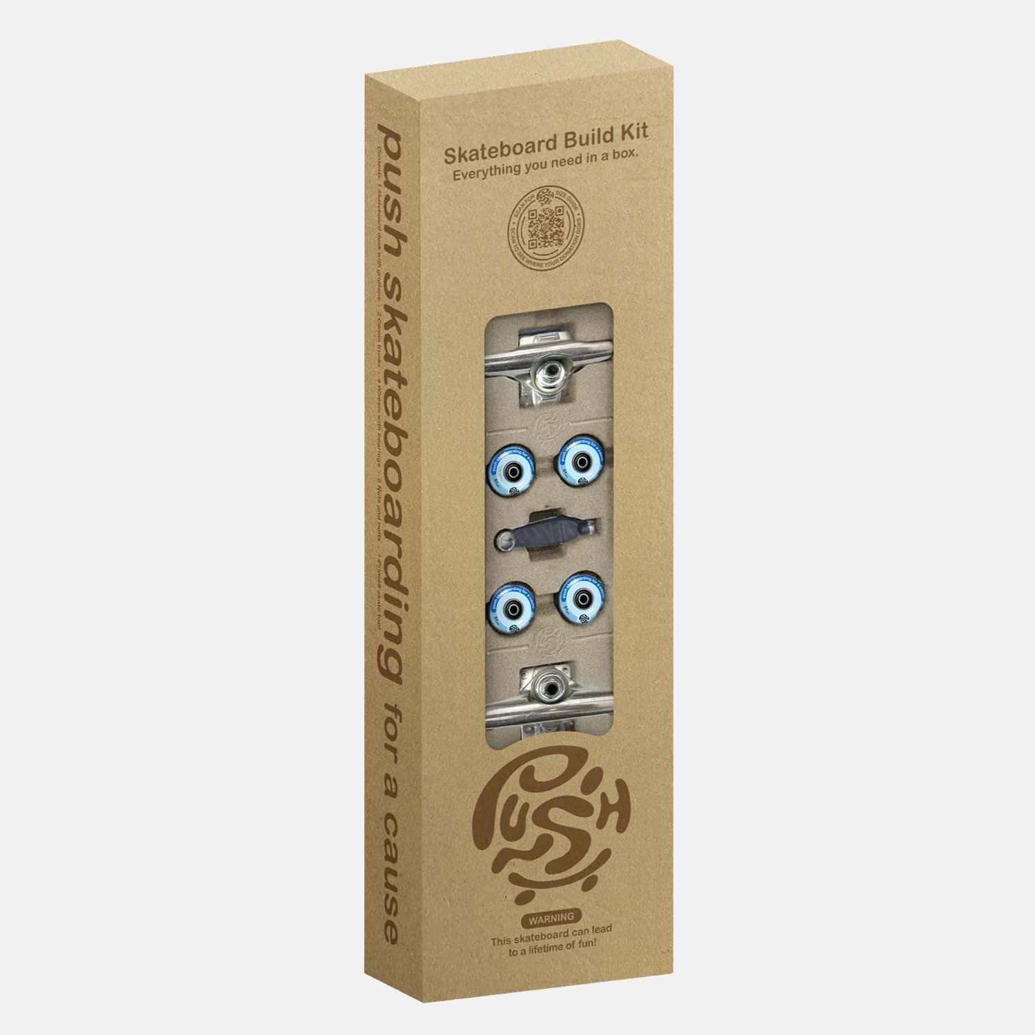 Push - Build Your Own Incomplete Skateboard Kit - 7.25"