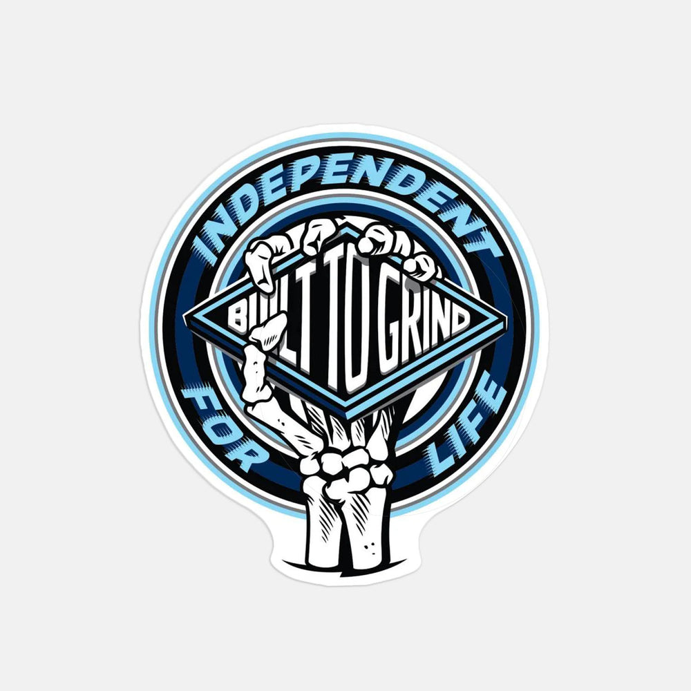 Independent Trucks - 3.5" For Life Clutch Sticker - Blue / Black