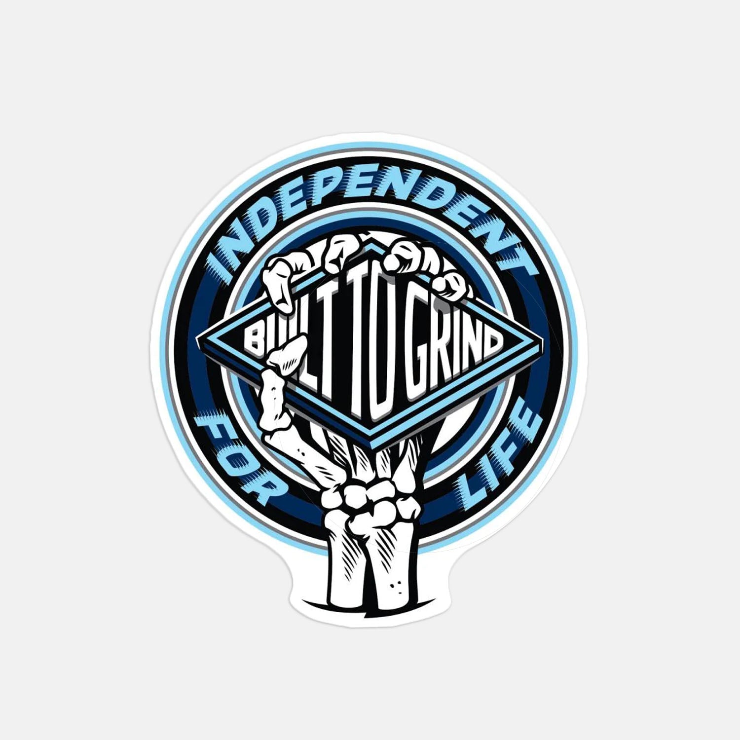 Independent Trucks - 3.5" For Life Clutch Sticker - Blue / Black