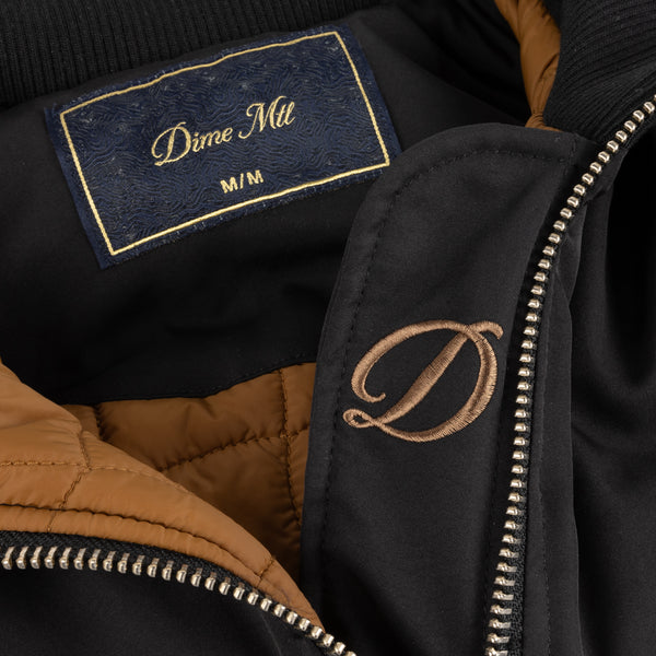 Dime MTL - Insulated Bomber Jacket - Black