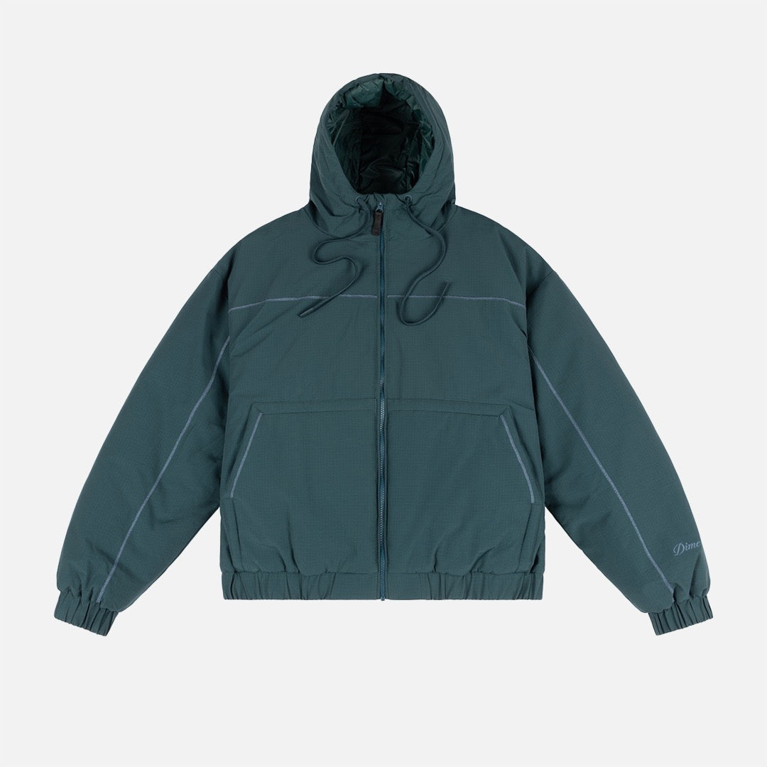 Dime MTL - Quilted Ripstop Jacket - Emerald