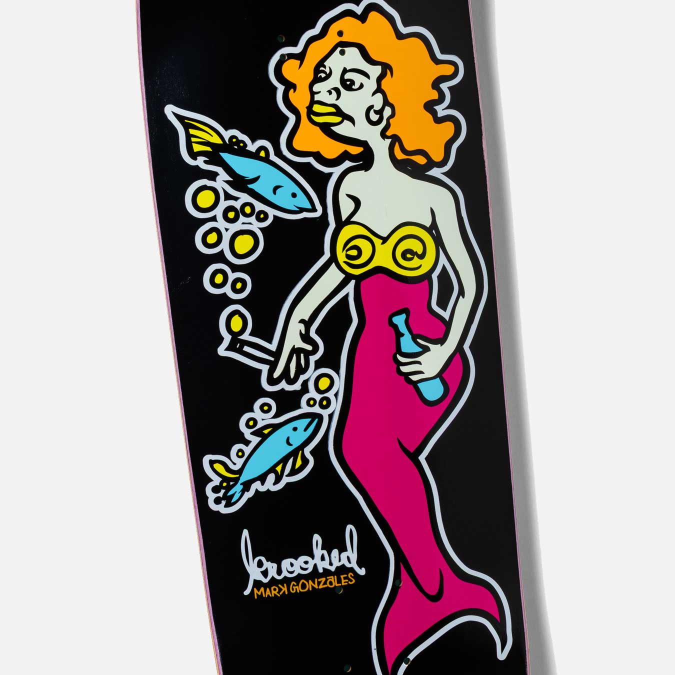 Krooked Skateboards - 9.25" Mermaid Hand Screened Limited Edition Deck