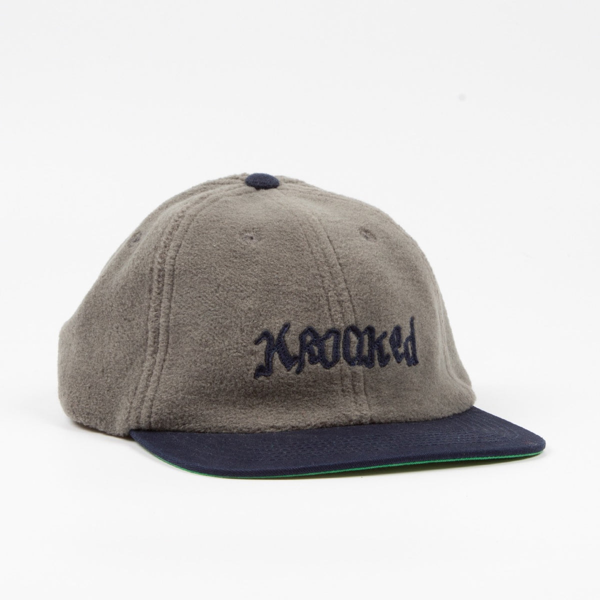 Krooked Skateboards - Double Ok Script Cap - Grey / Navy