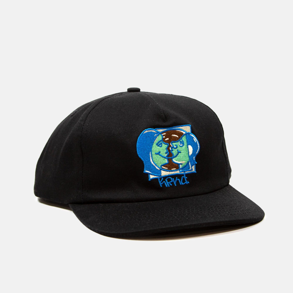 Krooked Skateboards - Moon Smiley Snapback Cap - Black