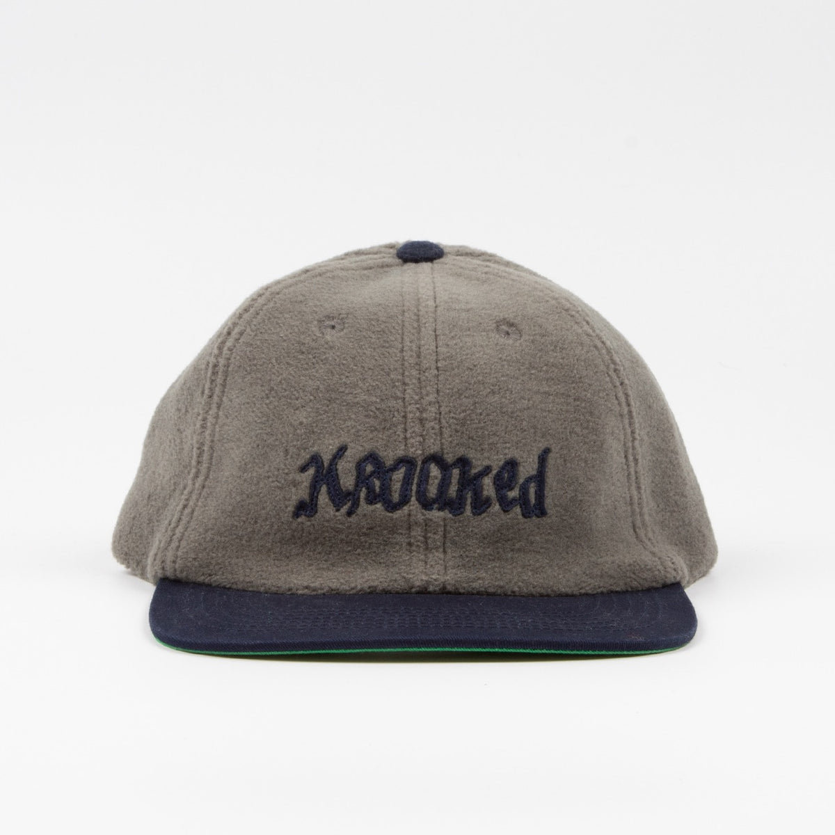 Krooked Skateboards - Double Ok Script Cap - Grey / Navy