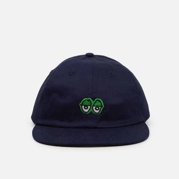 Krooked Skateboards - Eyes Snapback Cap - Navy / Green