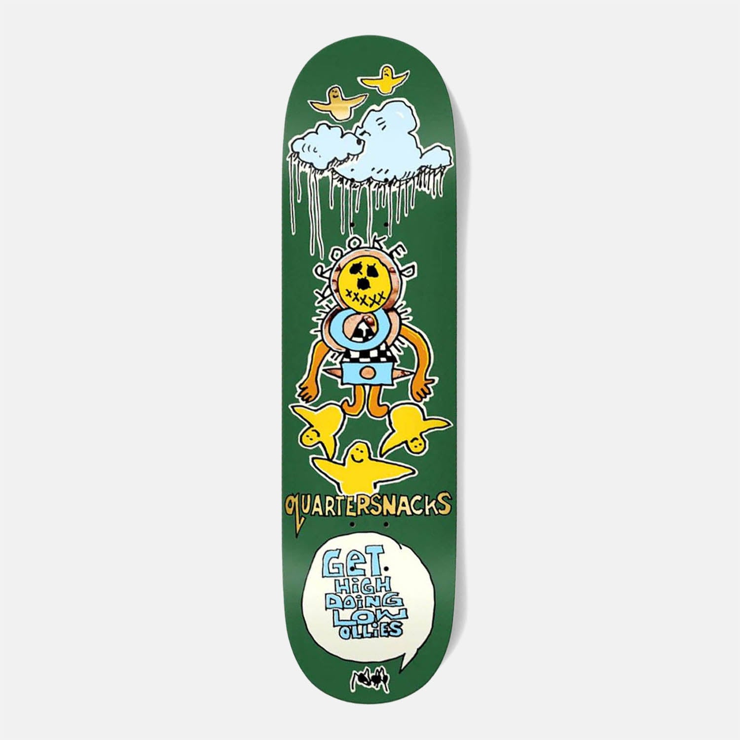 Krooked Skateboards - 8.25" Quartersnacks Get High Skateboard Deck