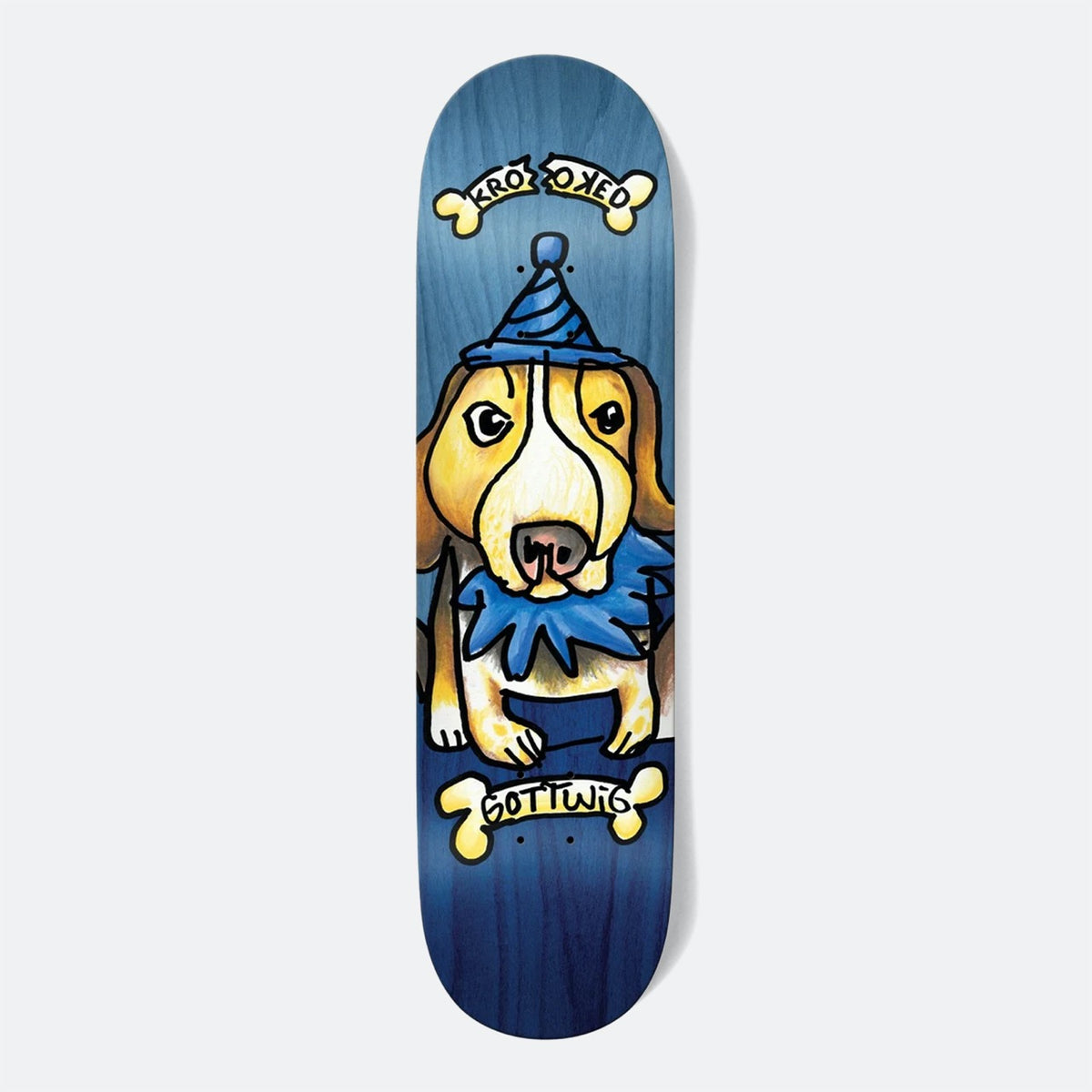 Krooked Skateboards - 8.25" Gottwig Blueberry Deck - Blue