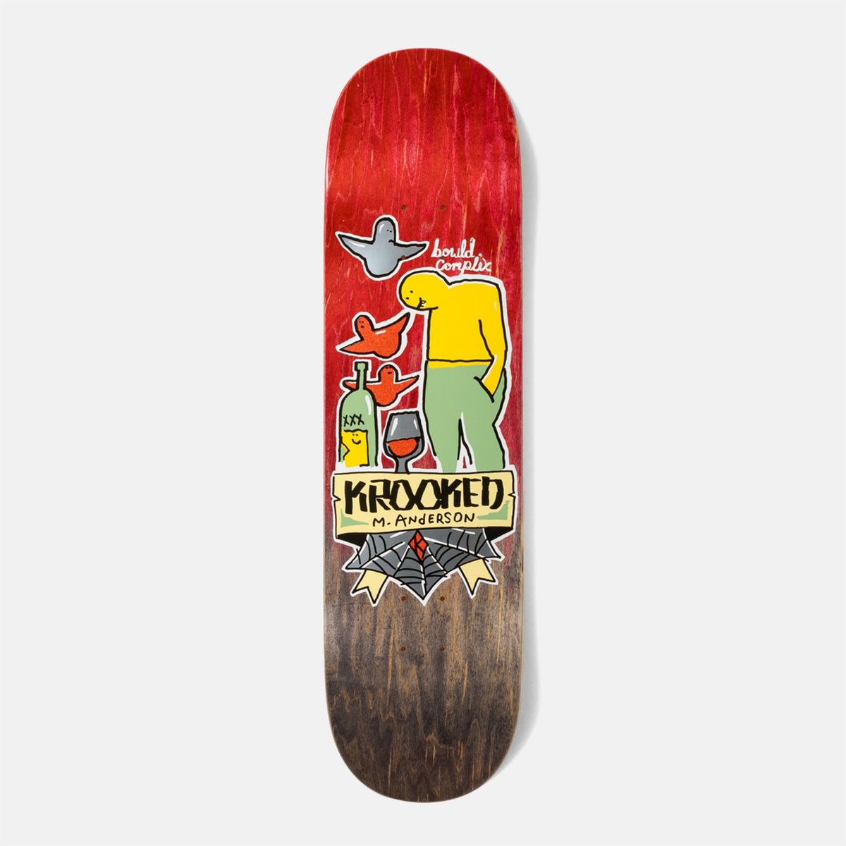 Krooked Skateboards - 8.38" Mike Anderson Complex Skateboard Deck