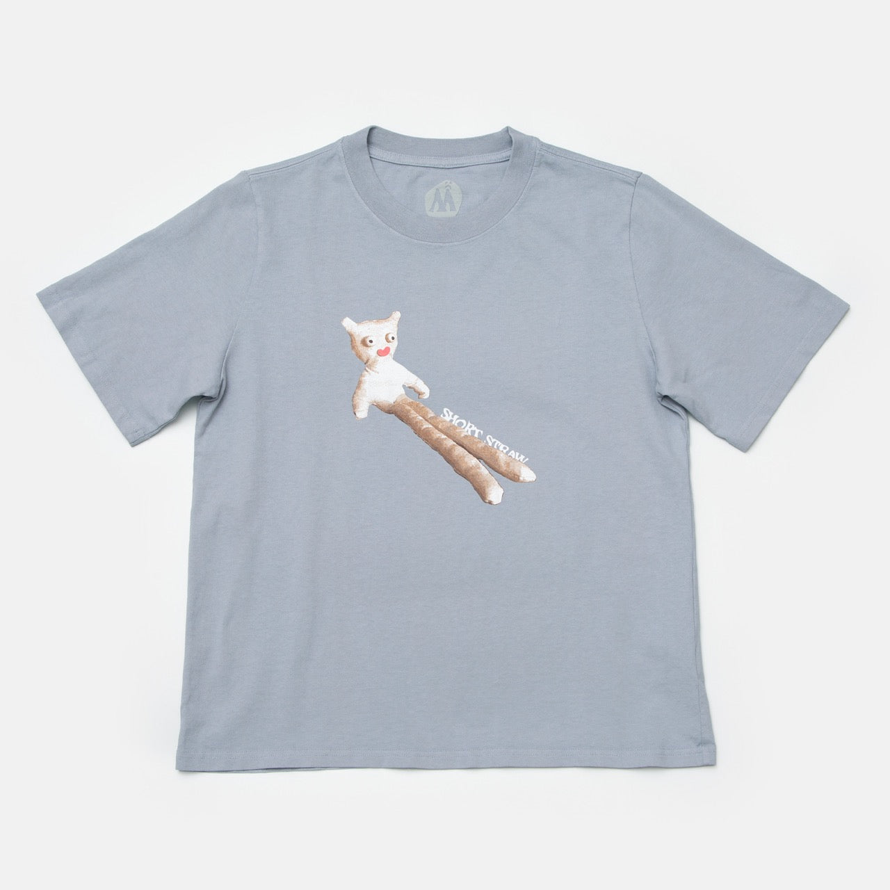 Short Straw - Legsley Logo Enby T-Shirt - Faded Blue