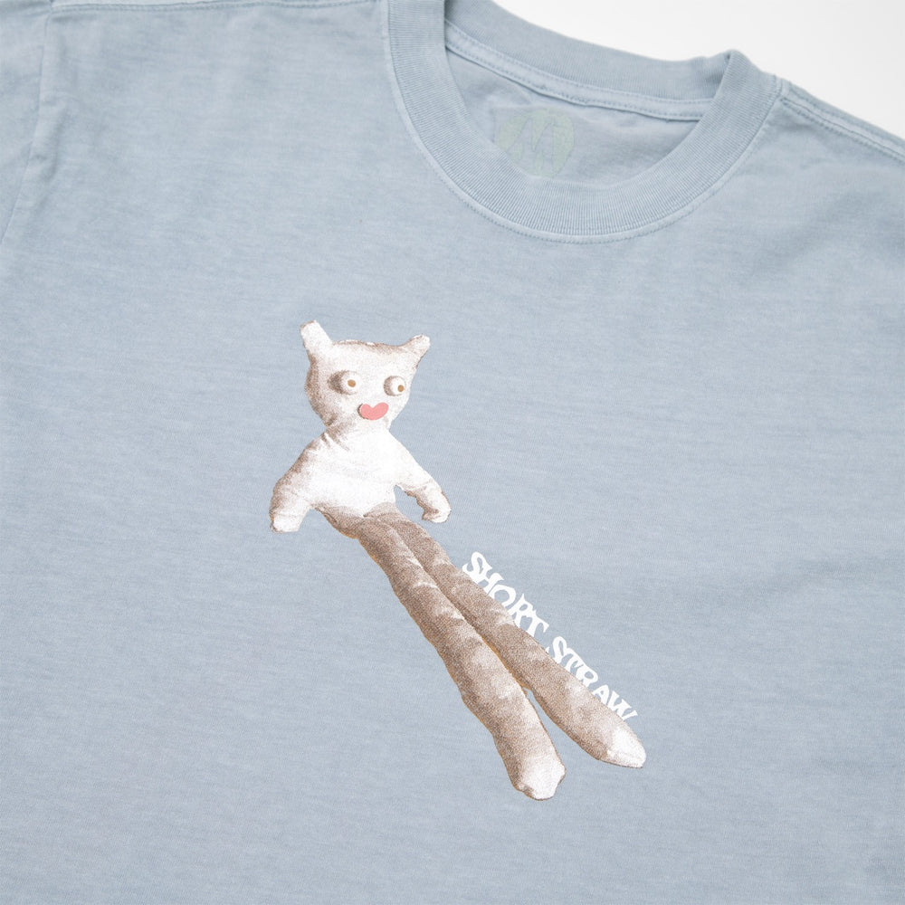 Short Straw - Legsley Logo Enby T-Shirt - Faded Blue