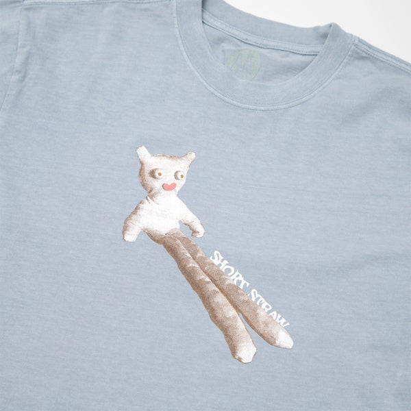 Short Straw - Legsley Logo Enby T-Shirt - Faded Blue