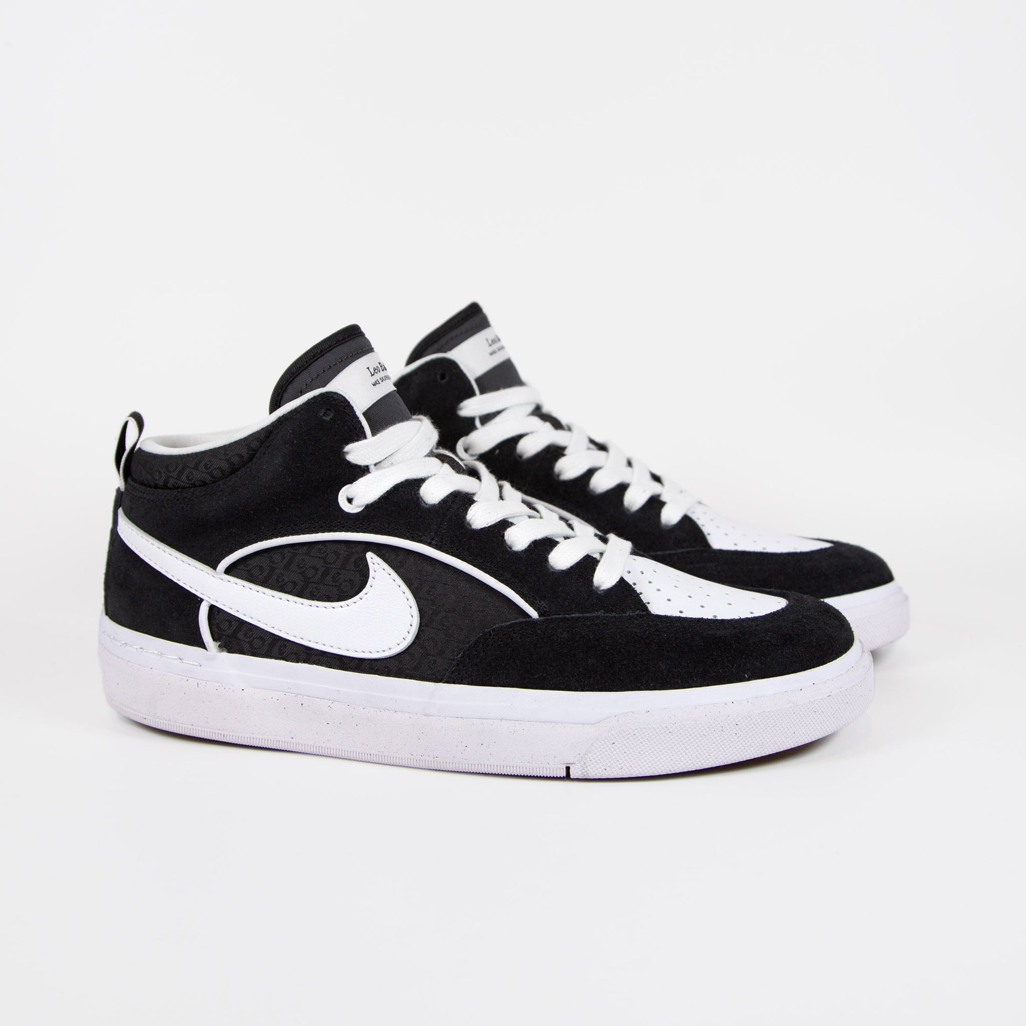 Nike SB - React Leo Baker Shoes - Black / White - Black - Gum Light Br â Welcome Skate Store