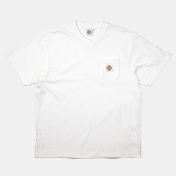 The National Skateboard Co. - Logo Pocket T-Shirt - Off White