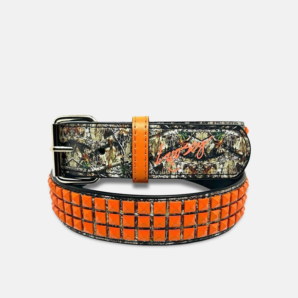 Loosey - Camo Stud Belt - Orange