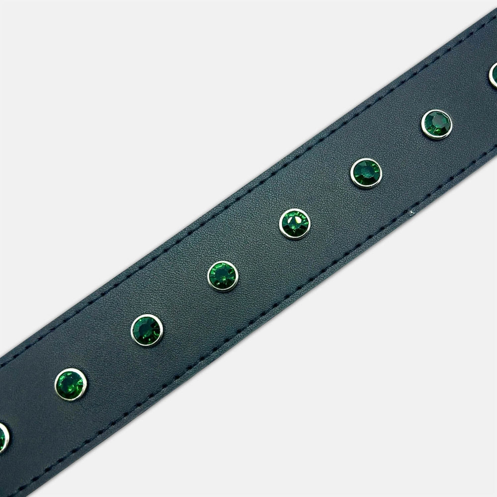 Loosey - Rhinestone Belt - Black