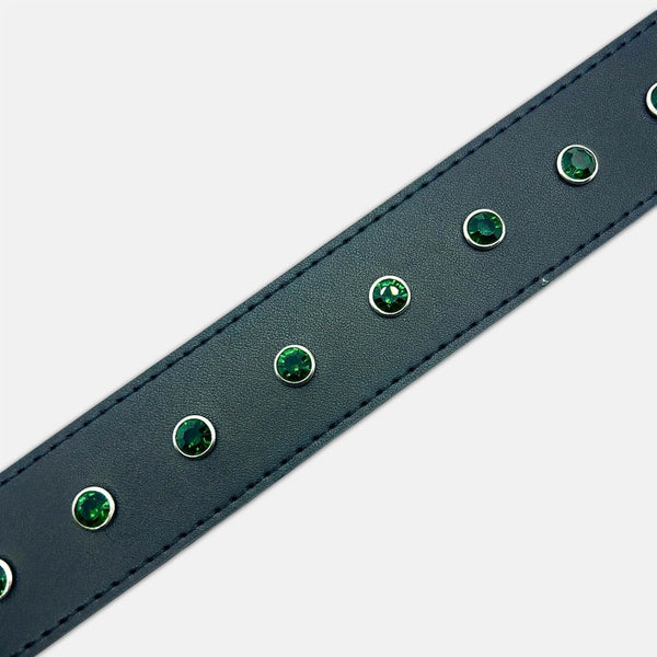 Loosey - Rhinestone Belt - Black