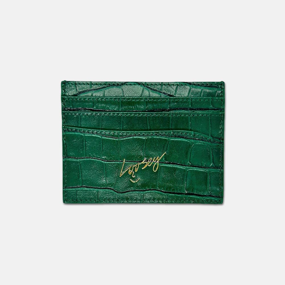 Loosey - Croc Skin Card Holder - Green