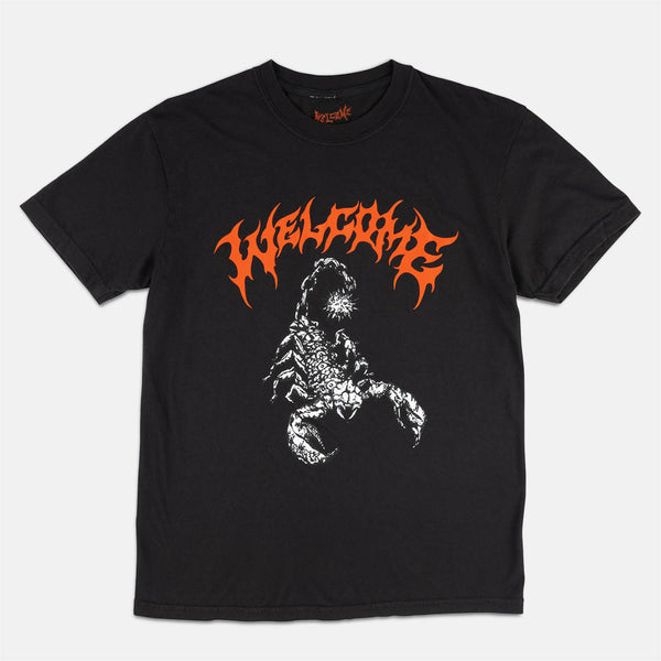 Welcome Skateboards - Mace Garment Dyed Printed T-Shirt - Black