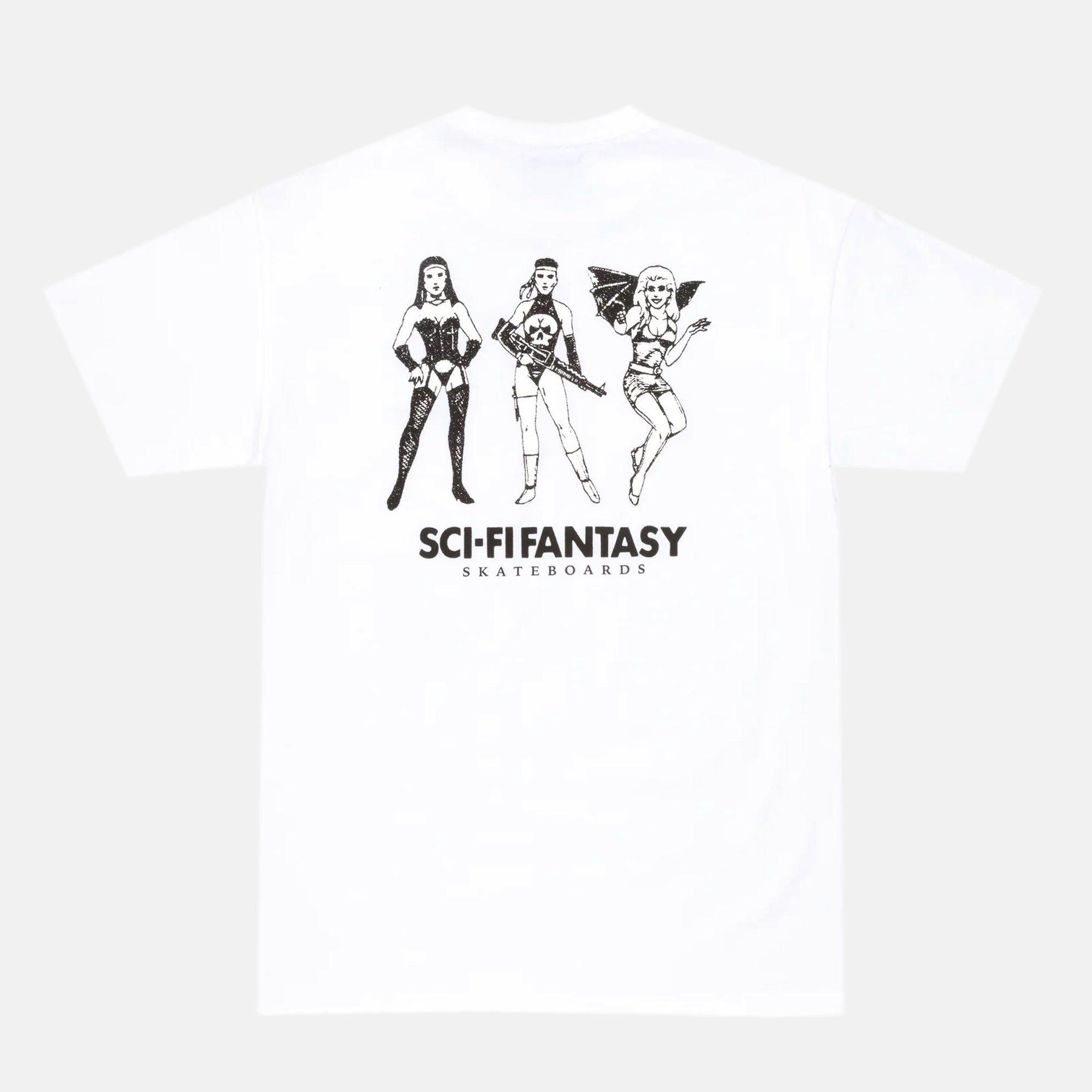 Sci-Fi Fantasy - Macho Girls T-Shirt - White