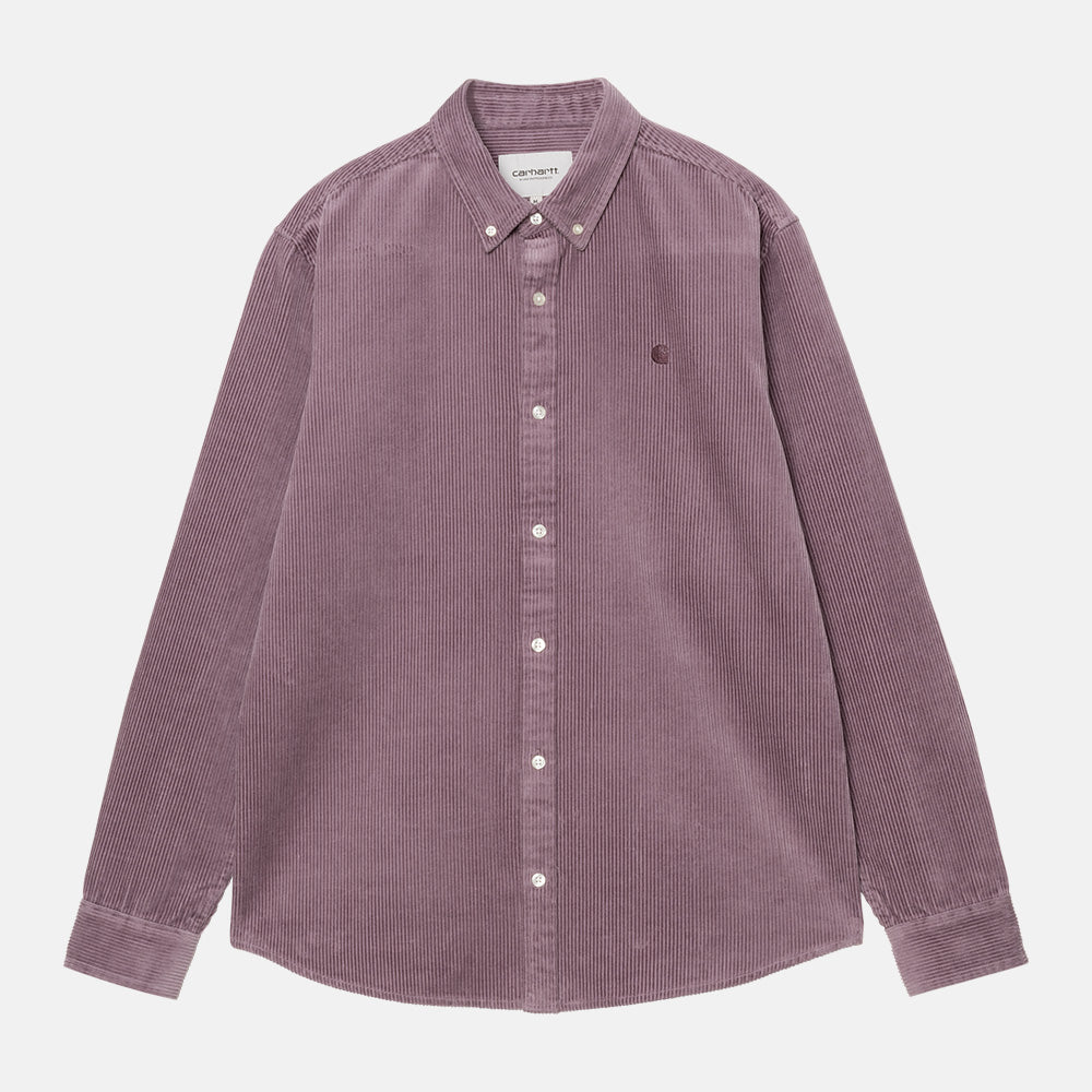 Carhartt WIP - Madison Corduroy Longsleeve Shirt - Phlox / Phlox
