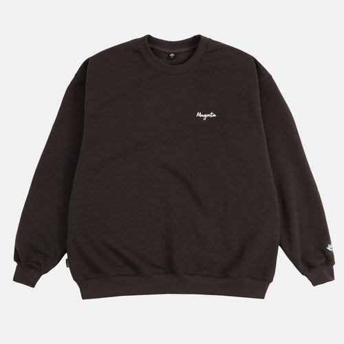 Magenta Skateboards - Script Crewneck Sweatshirt - Chocolate