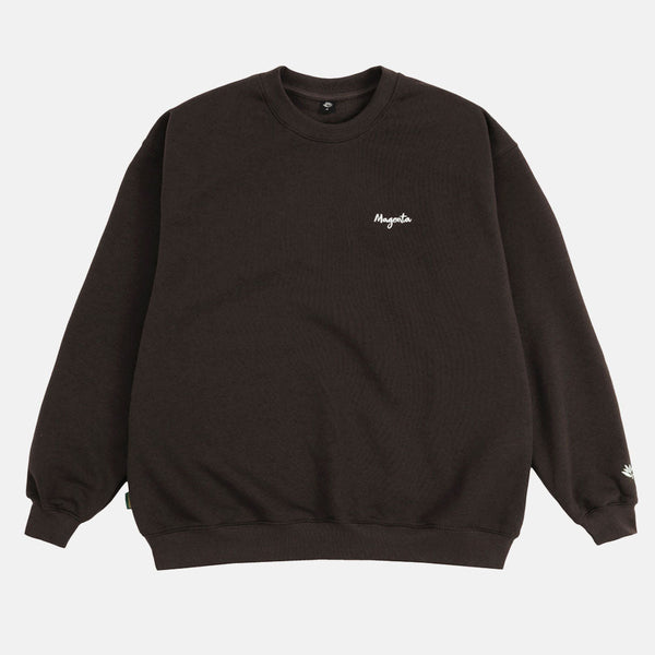 Magenta Skateboards - Script Crewneck Sweatshirt - Chocolate