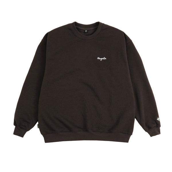 Magenta Skateboards - Script Crewneck Sweatshirt - Chocolate