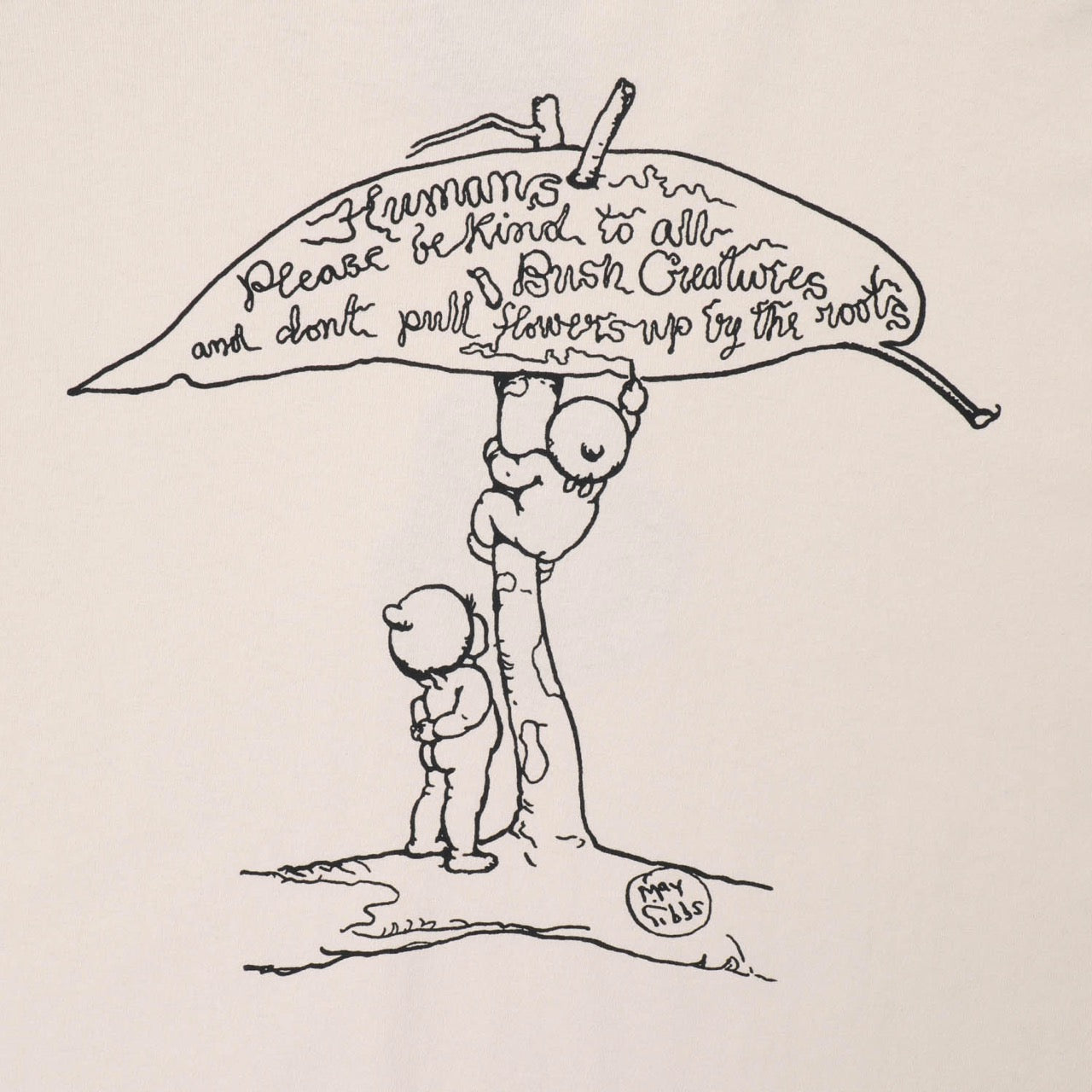 Pass Port Skateboards - May Gibbs Be Kind T-Shirt - Natural