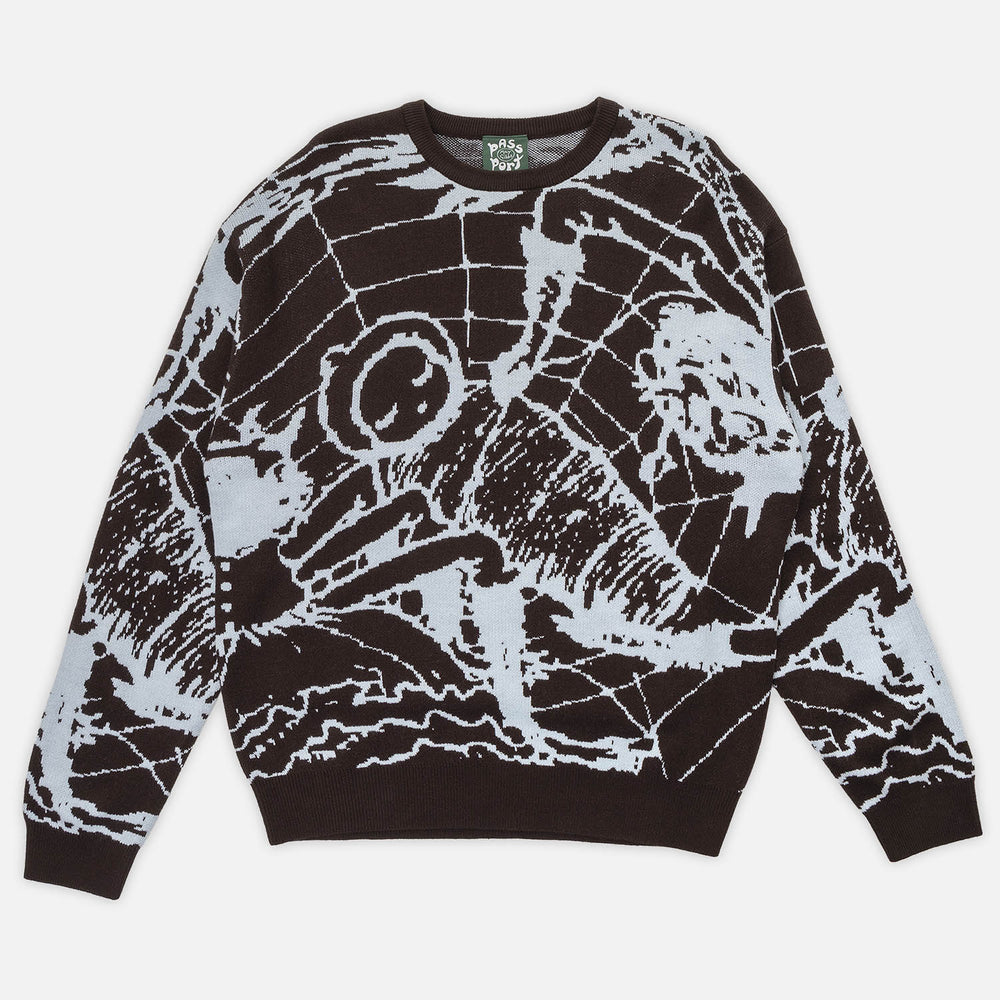 Pass Port Skateboards - May Gibbs Webbed Bed Knitted Sweater - Baby Blue